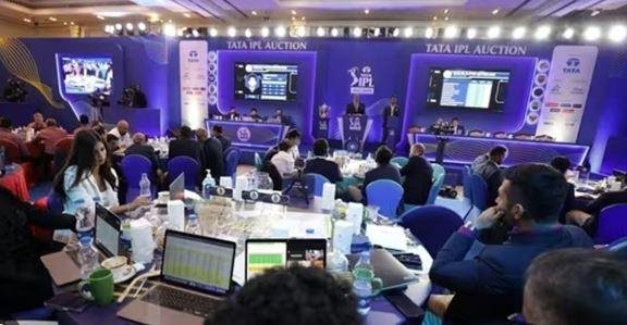 IPL 2025 Auction का दृश्य। 