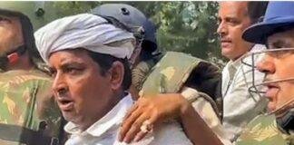 राजस्थान के टोक में एसडीएम को थप्पड़ मारने वाला निर्दलीय प्रत्याशी नरेश मीणा पुलिस हिरासत में।