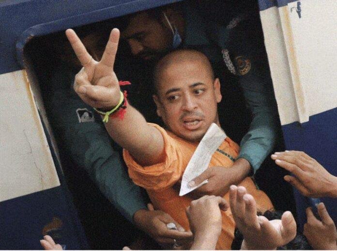 बांग्लादेश के जेल में बंद किए गए इस्कॉन प्रवक्ता चिन्मय दास की फाइल फोटो।