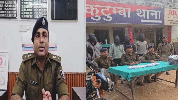 एक्सप्रेसवे निर्माण कंपनी के कैंप पर फायरिंग, मामले में 4 बदमाश गिरफ्तार