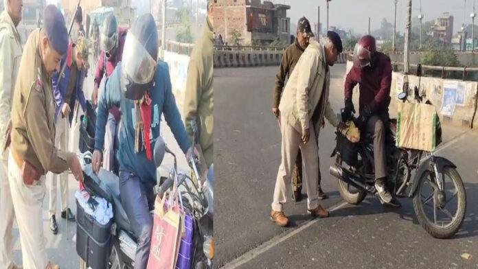 बेतिया पुलिस ने शहर भर में चलाया विशेष वाहन चेकिंग अभियान