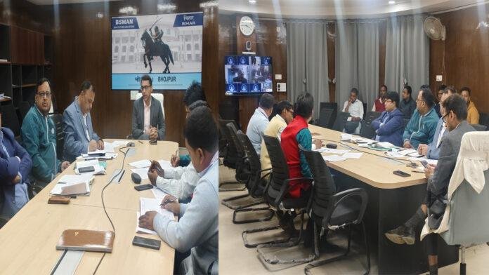 DM की अध्यक्षता में शिक्षा विभाग के अंतर्गत चल रहे असैनिक निर्माण कार्यों की हुई समीक्षा बैठक