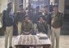 पुलिस ने नक्सली के करिया पहाड़ी से हथियारों का जखीरा किया बरामद