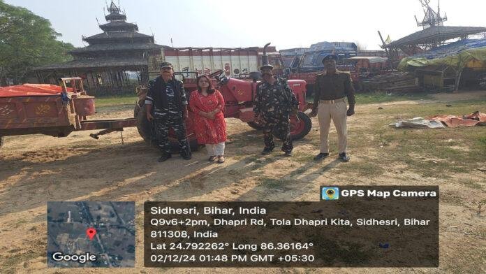 जमुई में अवैध बालू खनन के खिलाफ सख्त कार्रवाई