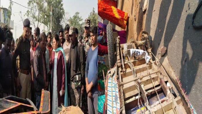 भीषण सड़क हादसा, एक व्यक्ति की दर्दनाक मौत