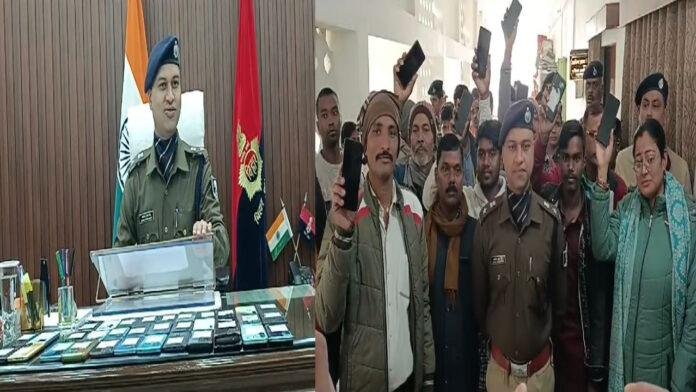 Jehanabad Police ऑपरेशन मुस्कान : अभियान तहत 34 लोगों को दिया गया मोबाइल