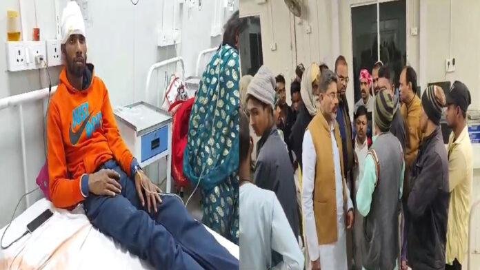 छापेमारी करने गई उत्पाद विभाग की पुलिस और स्थानीय लोगों में झड़प