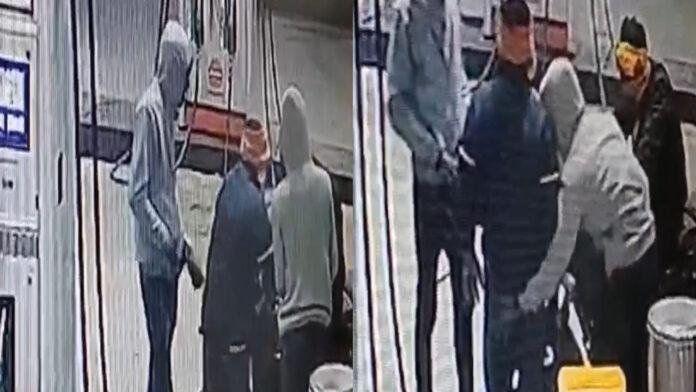 दिनदहाड़े पेट्रोल पंप पर पिस्टल दिखाकर बदमाशों ने की लूटपाट, CCTV में कैद