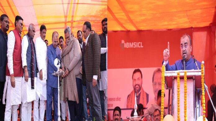 Mangal Pandey स्वास्थ्य मंत्री ने पूर्णिया में सामुदायिक स्वास्थ्य केंद्र का किया शिलान्यास