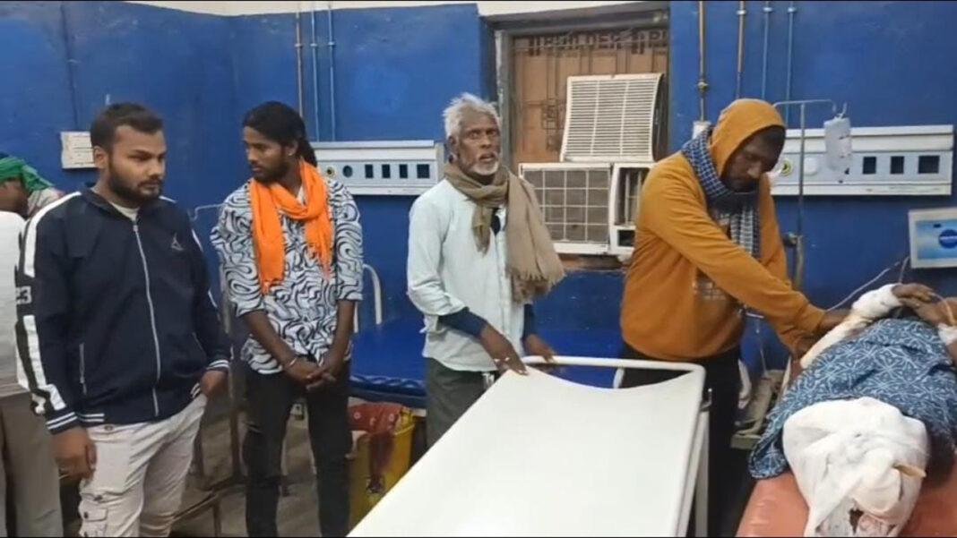 दूध लाने जा रही वृद्ध महिला को ट्रक ने रौंदा, हालत गंभीर