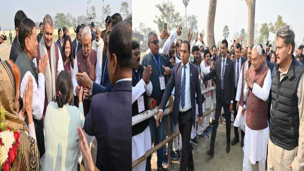 प्रगति यात्रा के दौरान मोतिहारी पहुंचे नीतीश, कई योजनाओं का किया उद्घाटन व शिलान्यास