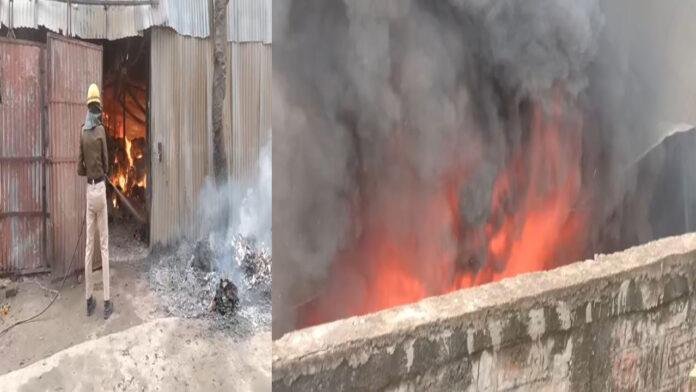 Patna Aag पत्थर के गोदाम में लगी भयंकर आग