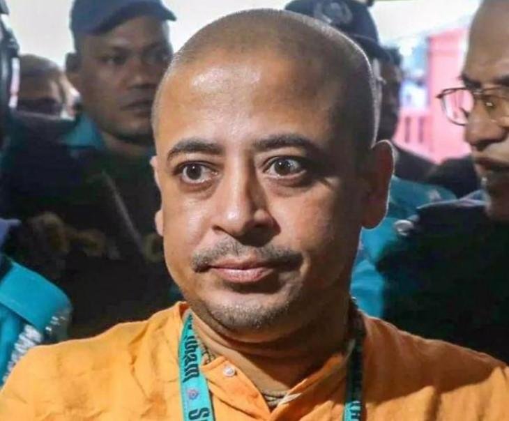 बांग्लादेश के जेल में बंद चिन्मय दास प्रभु की फाइल फोटो 