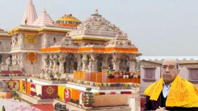 राम मंदिर निर्माण समिति के अध्यक्ष नृपेंद्र मिश्रा।