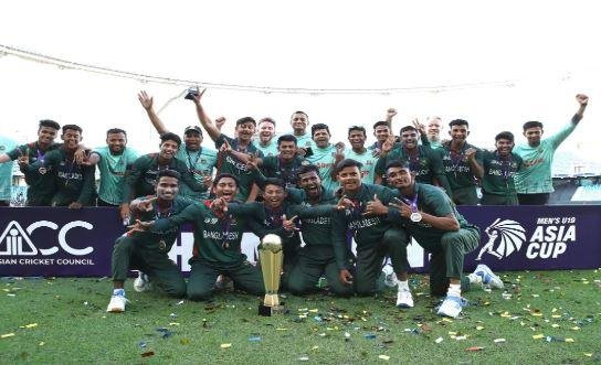 टीम बांग्ला-min बांग्लादेश ने लगातार दूसरी बार जीता U19 एशिया कप