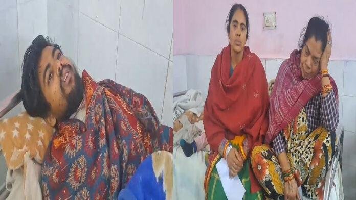 बेखौफ अपराधियों ने घर में घुसकर युवक को मारी गोली, मां भी घायल