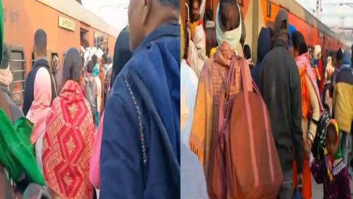 Mahakumbh : कालका मेल का नहीं खुल रहा था दरवाजा, ट्रेन के AC कोच के शीशे टूटे