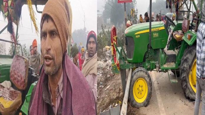 ट्रैक्टर और ट्रक में जोरदार टक्कर, आपस में टकरायी 3 गाड़ियां