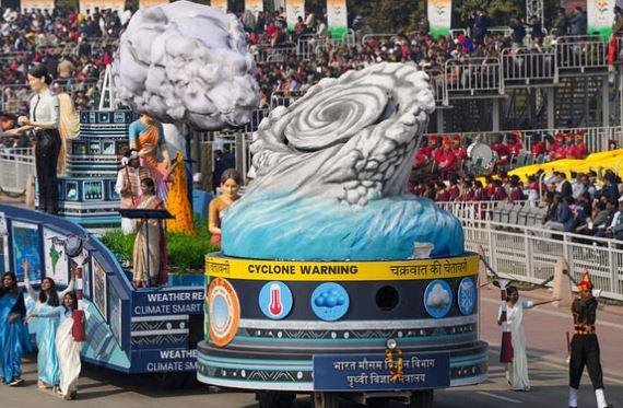 गणतंत्र दिवस परेड पर मौसम विभाग की झांकी