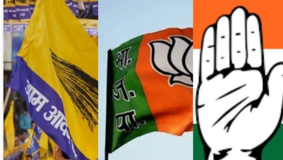 Delhi Election Results 2025 के लिए जारी काउंटिंग में भाजपा 39 तो आप 24 सीटों पर आगे दिल्ली चुनाव: AAP या BJP, कौन रचेगा इतिहास? कांग्रेस खोल पाएगी खाता?