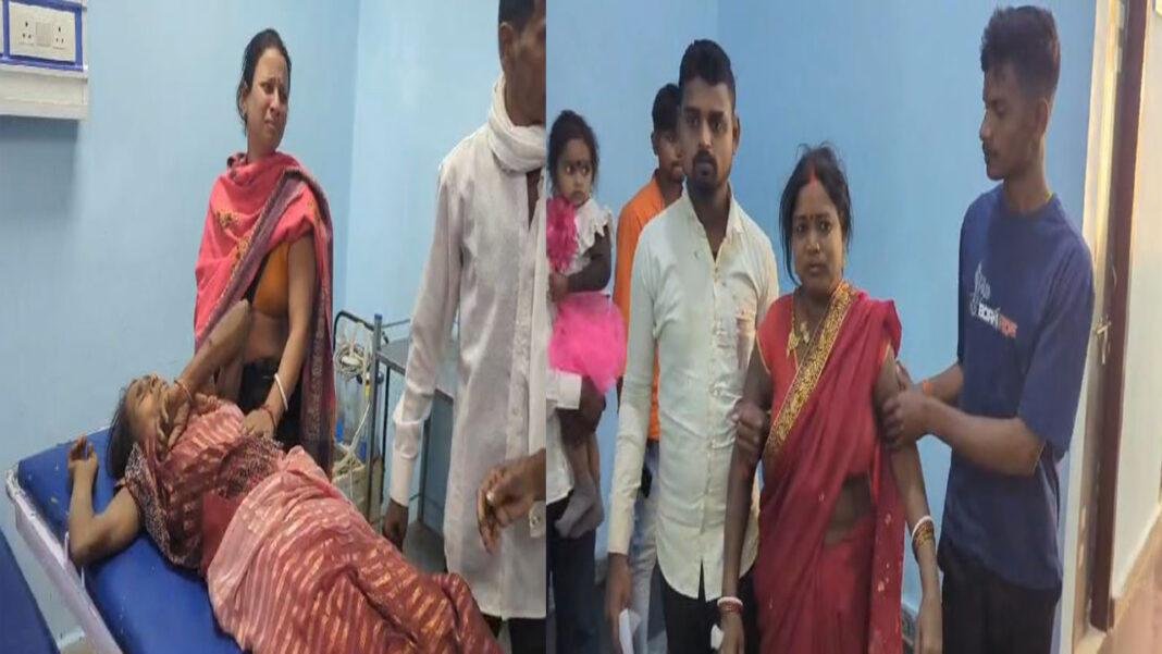 भोजपुर में अनियंत्रित होकर मैजिक गाड़ी पलटी, 35 से 40 लोग बुरी तरह से जख्मी