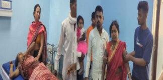 भोजपुर में अनियंत्रित होकर मैजिक गाड़ी पलटी, 35 से 40 लोग बुरी तरह से जख्मी