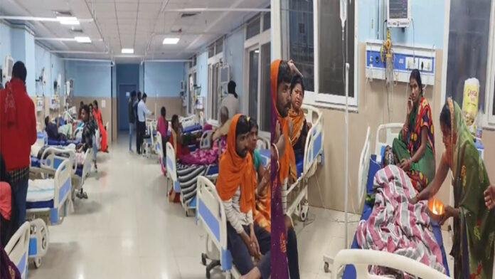 डायरिया से पीड़ित मरीज का हो रहा है इलाज, पत्नी अस्पताल में ही करने लगी झाड़-फूंक