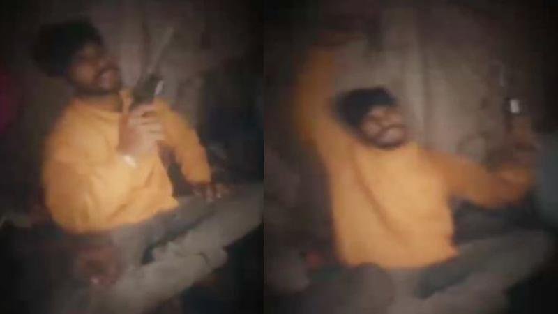 गजल की धुन पर हथियार लहराता दिखा युवक, Video Viral