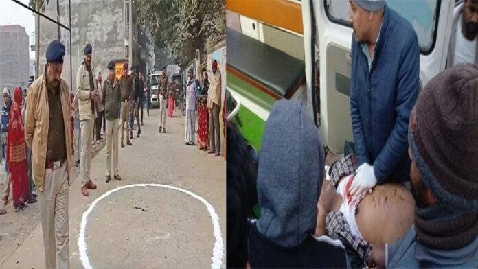 पत्नी के सामने अपराधियों ने पति को मौत के घाट उतारा