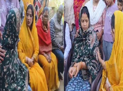 मृतक छात्रा स्नेहा के परिवार से मिलीं ज्योति सिंह