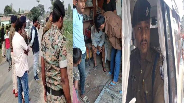 देशी बम धमाके मामले की जांच में घटनास्थल पहुंचे SP, 4 लोग हुए थे घायल