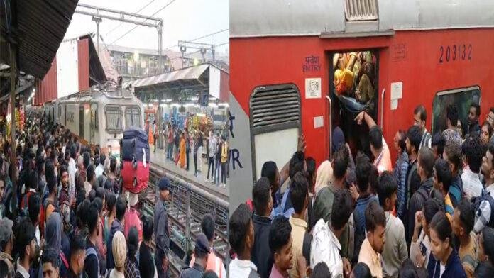 महाकुंभ में जाने के लिए पटना जंक्शन पर यात्रियों की उमड़ी भीड़, मगध एक्सप्रेस का नजारा देखें