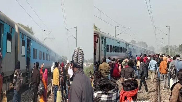 चलती इंटरसिटी एक्सप्रेस में अचानक उठने लगा धुआं, मची भगदड़
