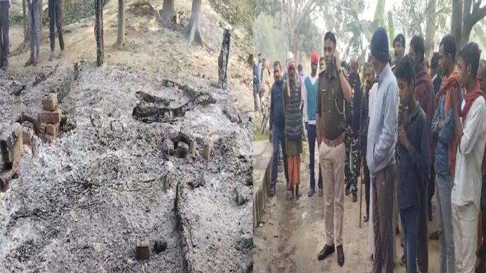 महाशिवरात्रि पर सामाजिक सौहार्द बिगाड़ने की कोशिश, झोपड़ी में लगाई आग, मूर्ति चुराई