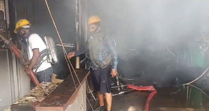 Bajaj Auto Showroom gutted