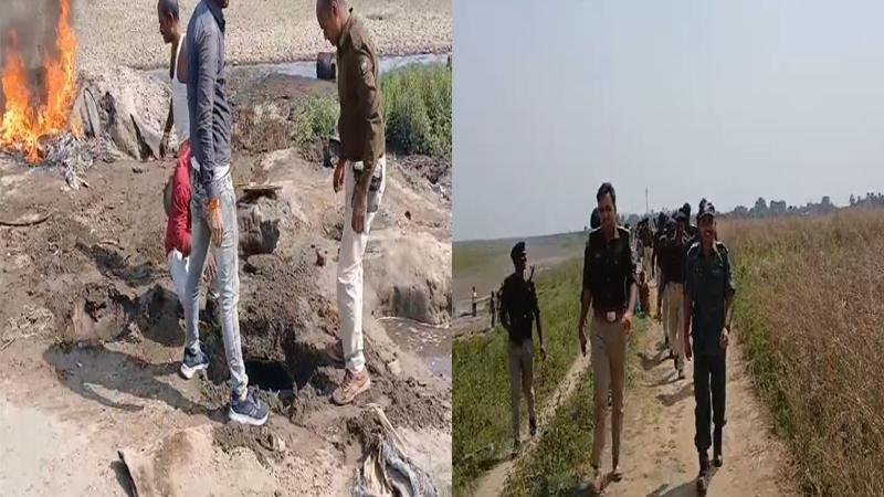 आधी रात दियारा में पुलिस की बड़ी कार्रवाई, शराब की भट्ठियां की ध्वस्त, एक गिरफ्तार आधी रात दियारा में पुलिस की बड़ी कार्रवाई, शराब की भट्ठियां की ध्वस्त, एक गिरफ्तार