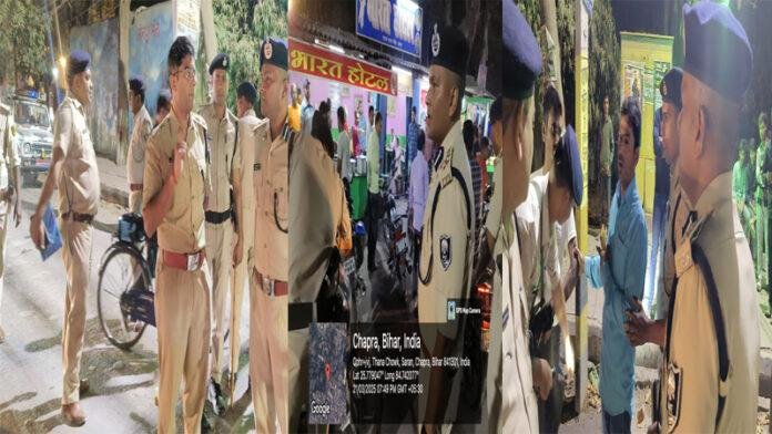 पुलिस कप्तान खुद सड़कों पर उतरे, शहर में चलाया गया सघन जांच अभियान