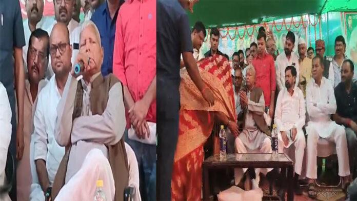 चंपारण की धरती से लालू की चुनावी शंखनाद, कहा- तेजस्वी के नेतृत्व में बनाइये सरकार