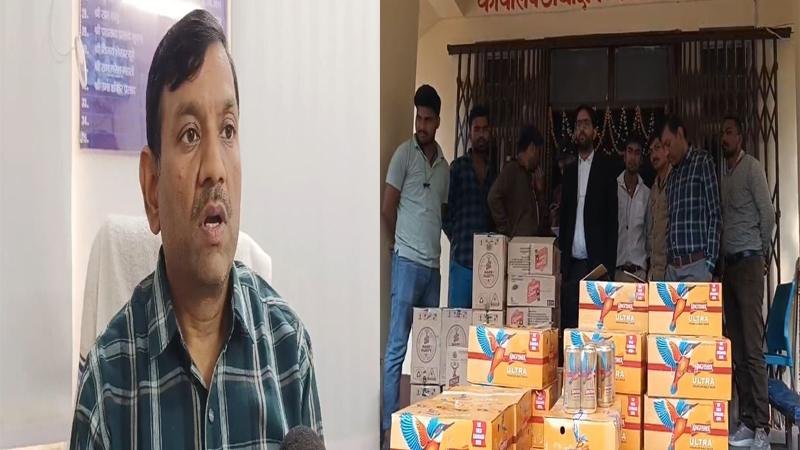 उत्पाद विभाग की कार्रवाई, पिकअप वैन से भारी मात्रा में विदेशी शराब बरामद