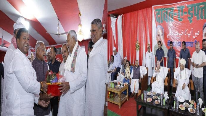 मांझी के दावत-ए-इफ्तार पार्टी में शामिल हुए राज्यपाल व CM नीतीश