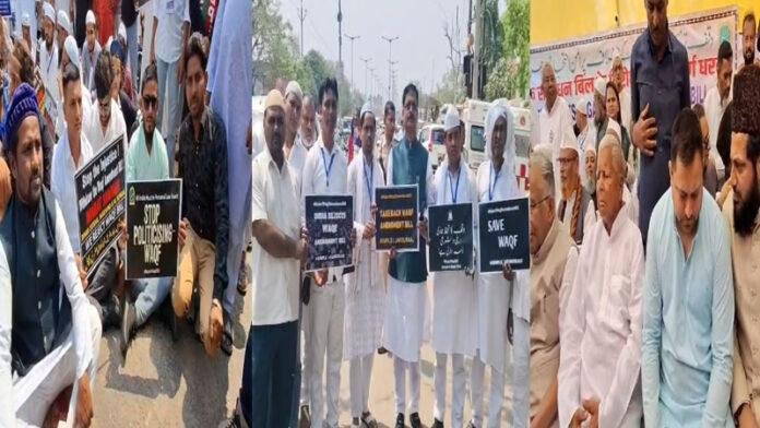 वक्फ बोर्ड मामला : धरने पर बैठे लालू-तेजस्वी, दे दी सरकार को चेतावनी