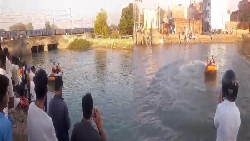 36 घंटे बीत जाने के बाद डूबे युवक का नहीं चला कोई पता, तलाश रही है SDRF