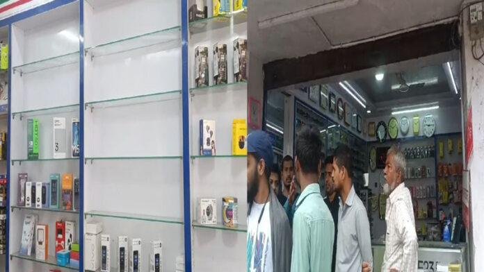 मोबाइल दुकान में चोरी, 2 लाख का Android फोन चोरों ने चुराया
