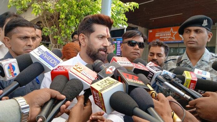 चिराग ने कहा- बिहार में इन दिनों बढ़ी है आपराधिक घटनाएं, खासकर पासवान जाति को टारगेट