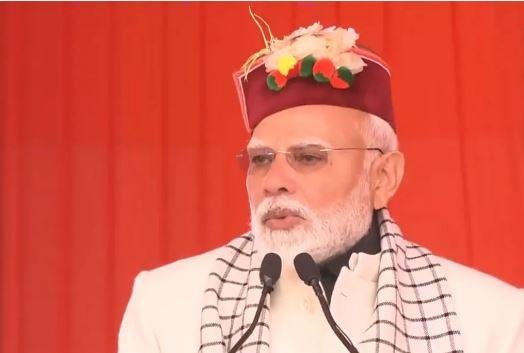 उत्तरकाशी की जनसभा में पीएम मोदी