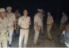 बलिया में एनकाउंटर के बाद मौके पर पुलिस