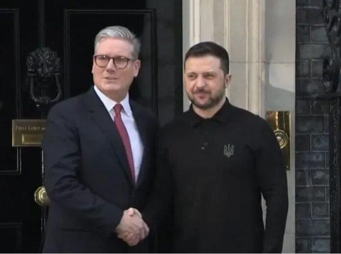 ब्रिटेन में जेलेंस्की