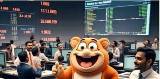Share Market में हरियाली पर AI जेनरेटेड तस्वीर।