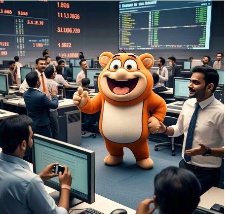Share Market में हरियाली पर AI जेनरेटेड तस्वीर।