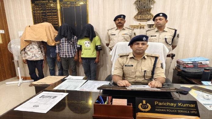 भोजपुर पुलिस द्वारा बाइक चोरी गैंग का खुलासा